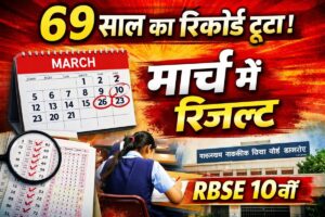 69 साल का रिकॉर्ड टूटा: राजस्थान बोर्ड ने मार्च में जारी किया 10वीं का रिजल्ट, बदली पूरी शिक्षा व्यवस्था की रफ्तार