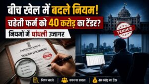 चहेती कम्पनियों को करोड़ों का टेंडर सौंपने की कथित साजिश : बड़े स्तर पर धांधली और खेल होने का सनसनीखेज मामला