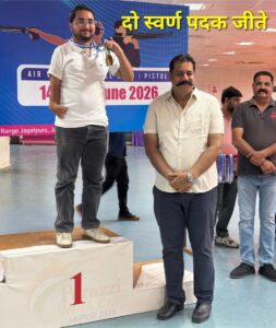 वर्ल्ड कप से पहले राहुल शर्मा का गोल्डन प्रदर्शन, राजस्थान स्टेट शूटिंग चैंपियनशिप में जीते दो स्वर्ण पदक